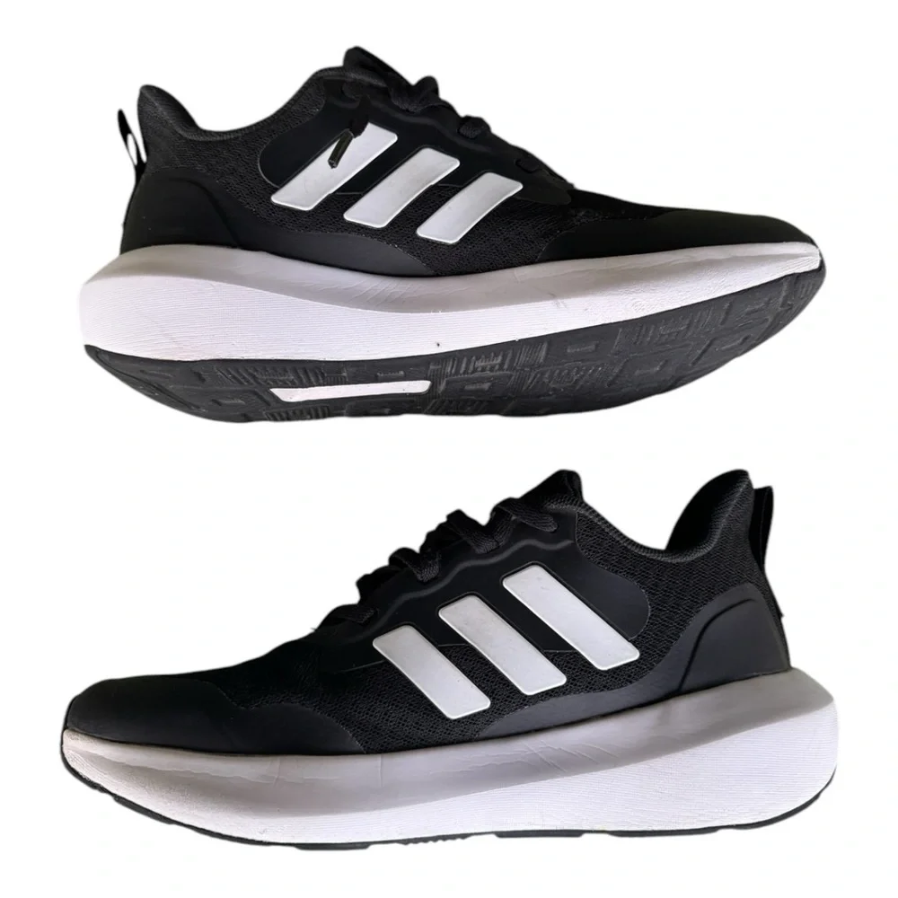 Adidas Fortarun 2.0 Black White Kids/Womens Athletic Shoes Cloudfoam SZ …
